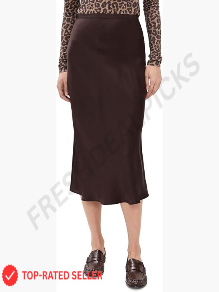 Silk Skirt Slip Style Bias Cut Elegant Minimal Chic Work Wear Versatile